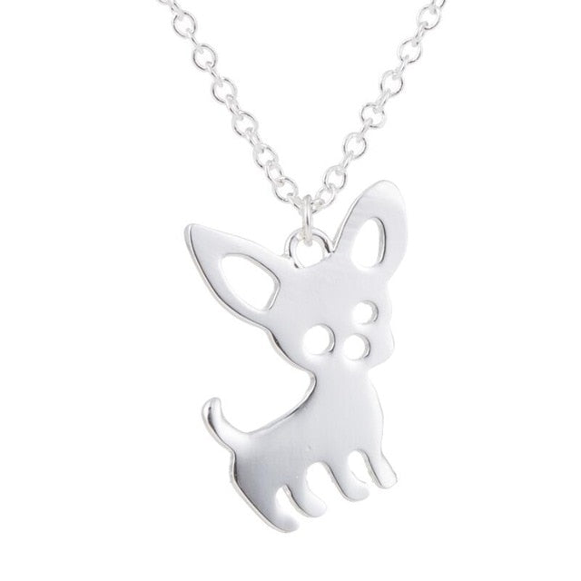 Cute Chihuahua Pet Pendant Necklace for Women