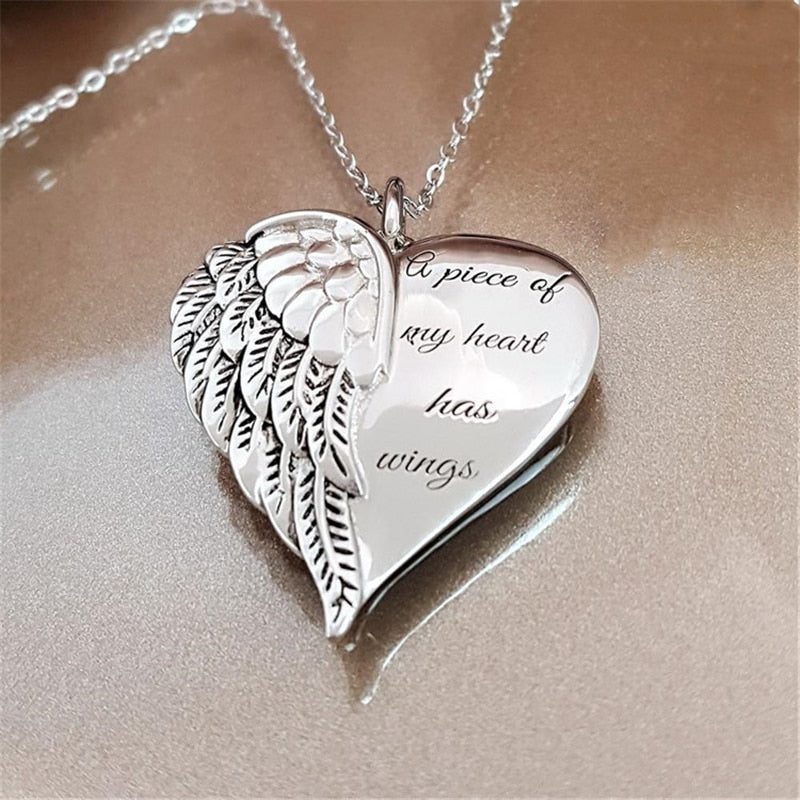 Elegant Angel Wing Necklace - EmeRubies