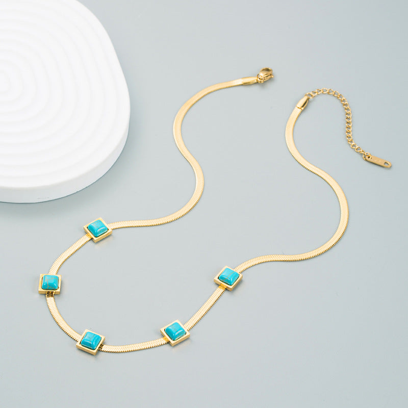 Ultra-Thin Turquoise Necklace for Women