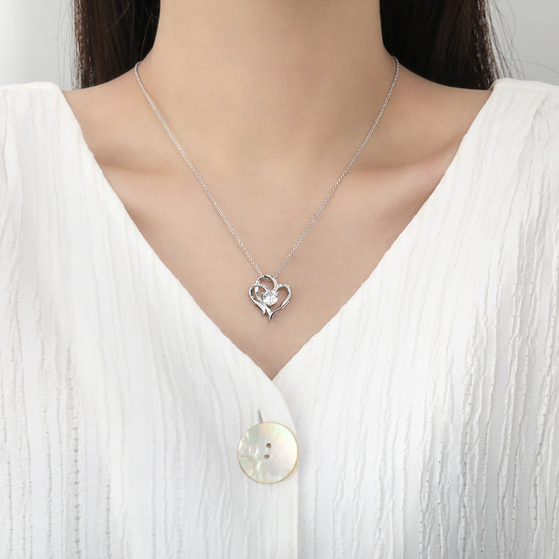 Double Heart-shaped Necklace for Women