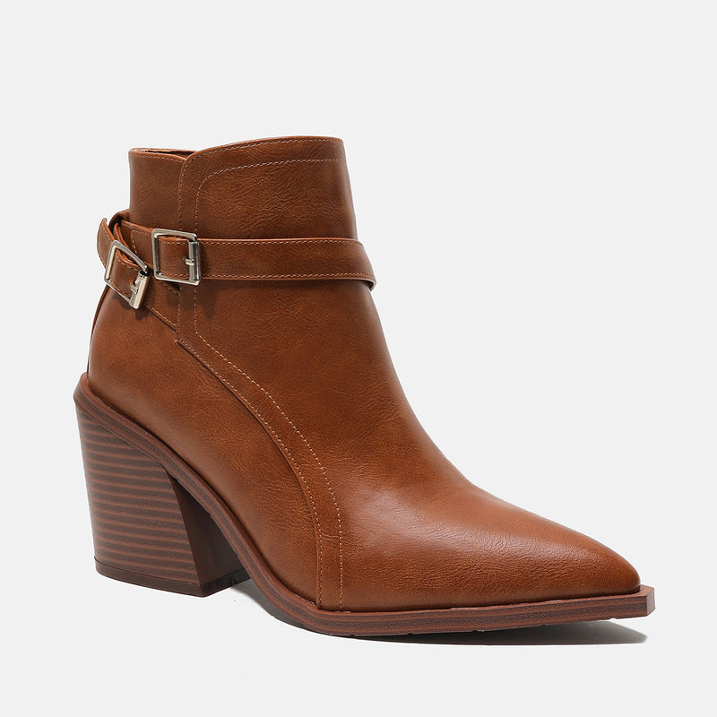 Classic Women Ankle Boots with Side Zippers