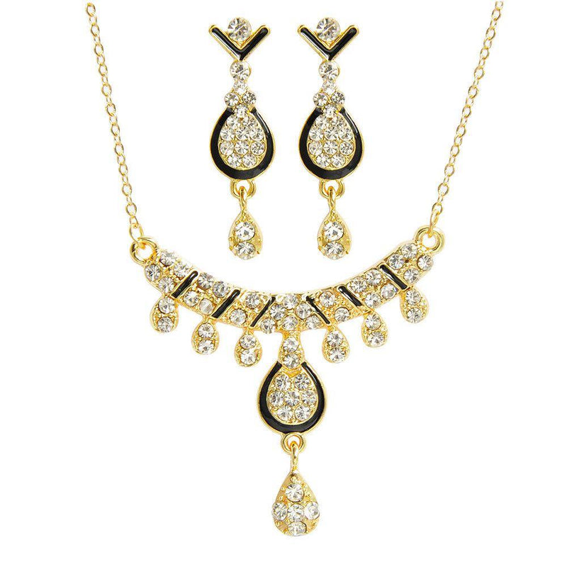 Charming Engagement Jewelry Sets Necklace Earrings - EmeRubies