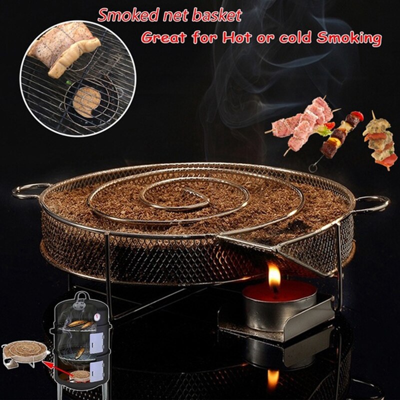 Cold Smoke Generator Basket for Barbecue Grill