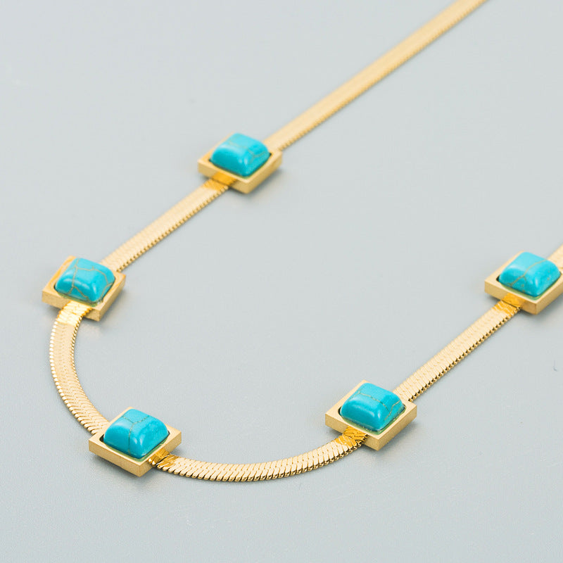 Ultra-Thin Turquoise Necklace for Women