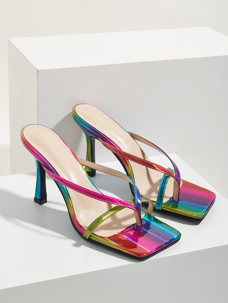 Colorful High Heel Sandals for Women