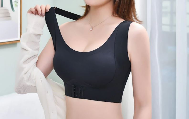 Seamless 2-in-1 Gathering Adjustable Front Buckle Wire-Free Sport Yoga Bra - EmeRubies