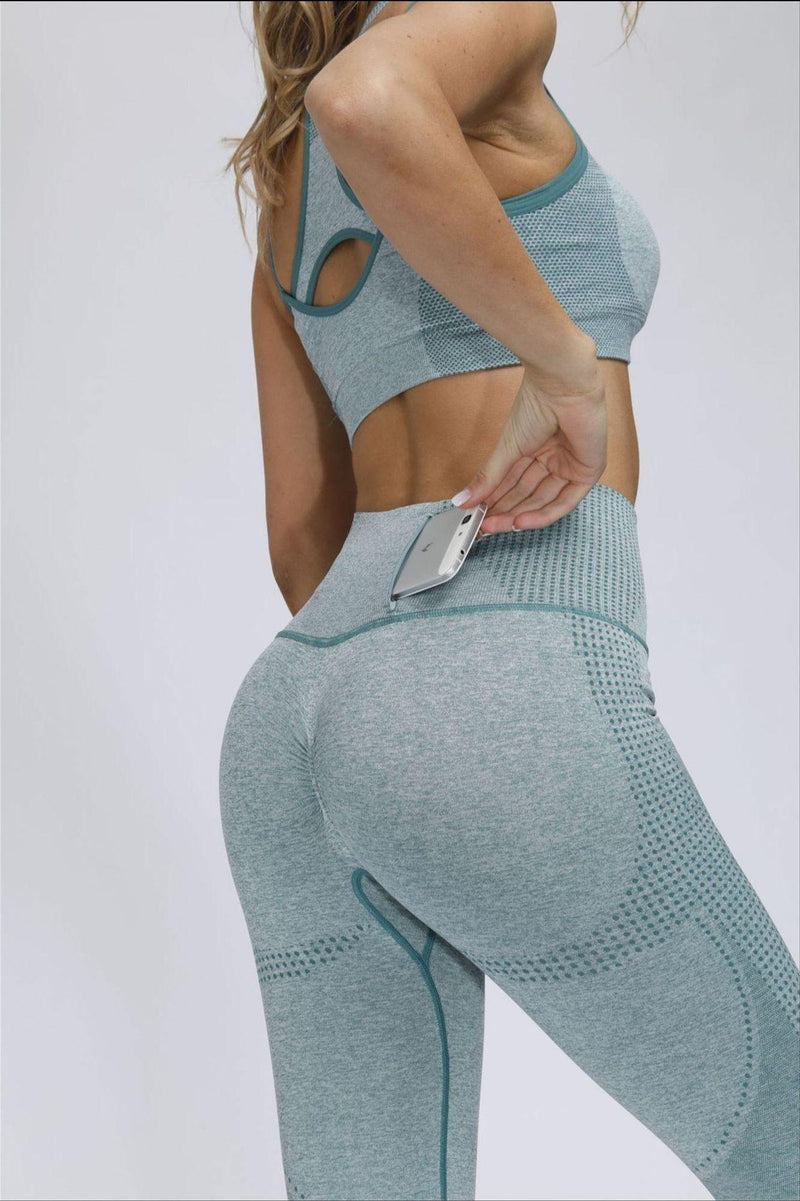 New Women Round-Neck Long Line Yoga Sport Suit - EmeRubies