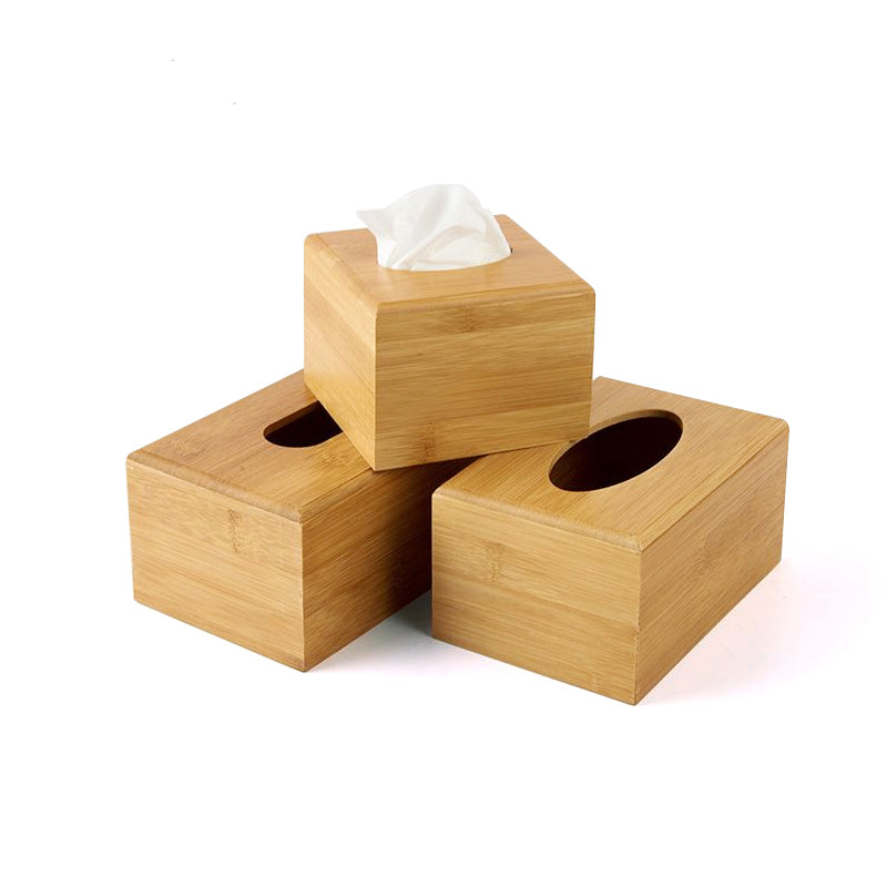 Rectangular Bamboo Tissue Paper Case - EmeRubies