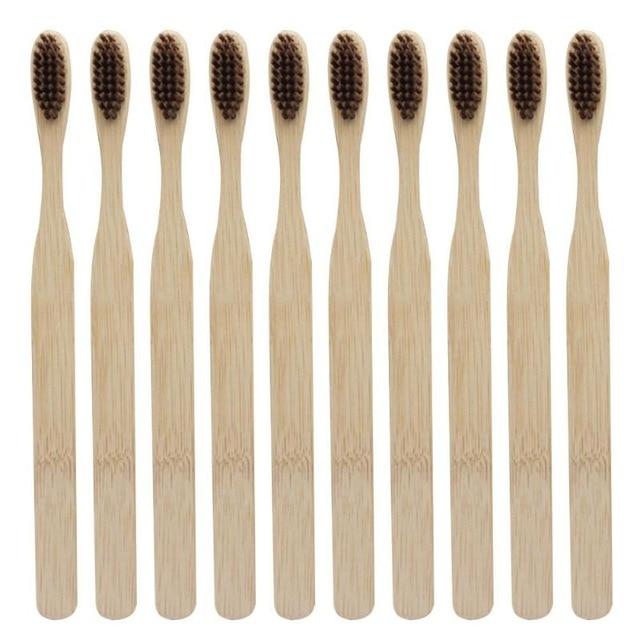 Eco-friendly 3Pcs Bamboo Toothbrushes - EmeRubies